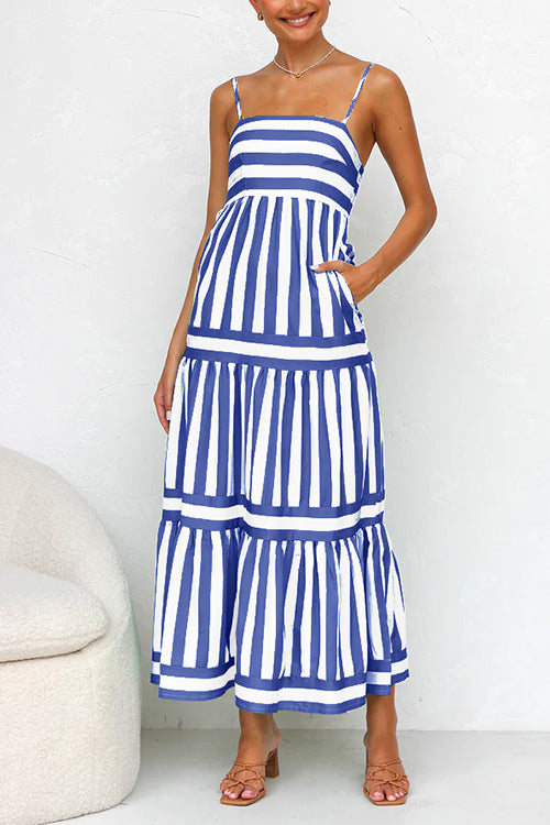 Adrielle Striped Maxi Dress