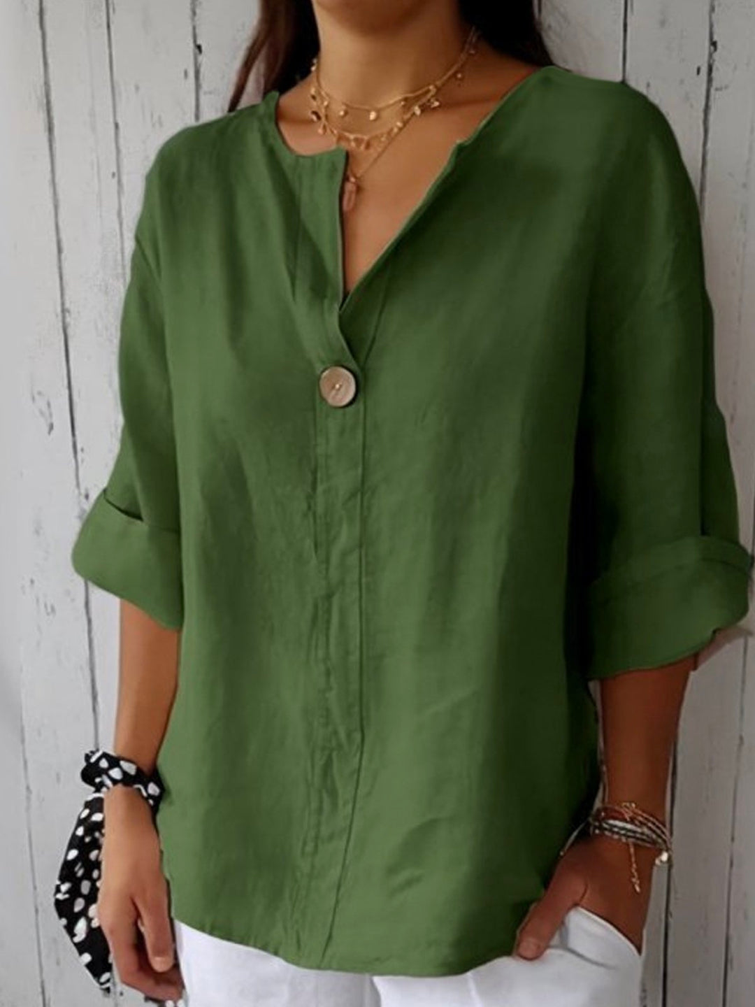 Manon Casual V-Neck Blouse