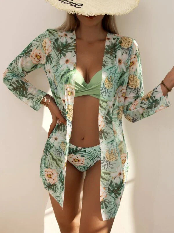 Hazel 3-in-1 Bikini & Kimono Set