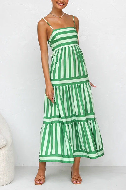 Adrielle Striped Maxi Dress