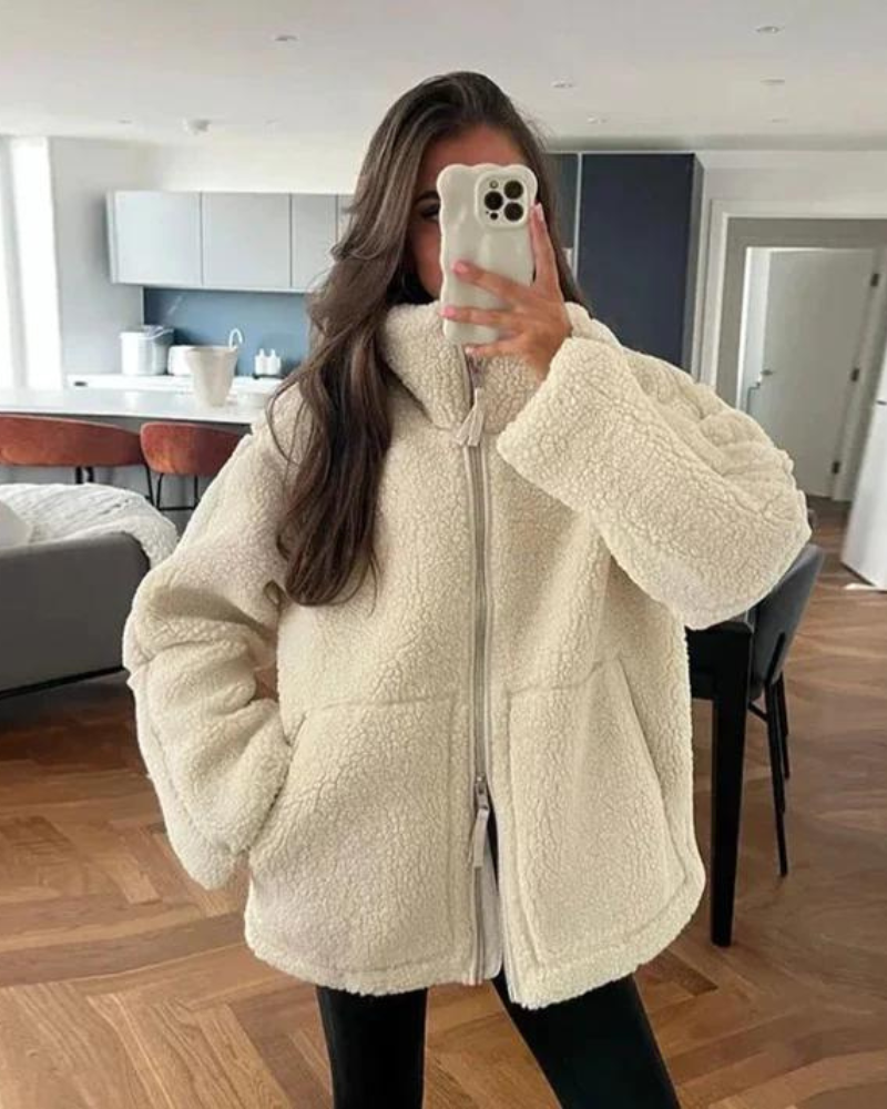 Brooklyn Oversized Teddy Fleece Jacket