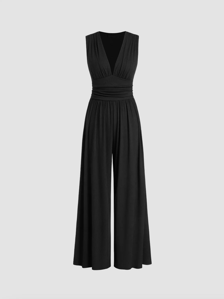 Vivienne Ruched Wide Leg Jumpsuit