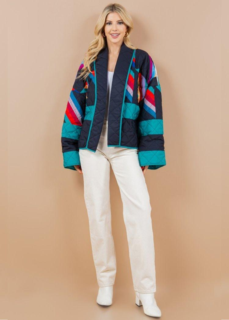 Lola Oversized Retro Quilted Jacket