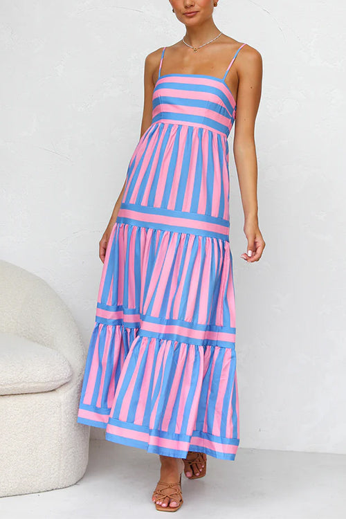 Adrielle Striped Maxi Dress