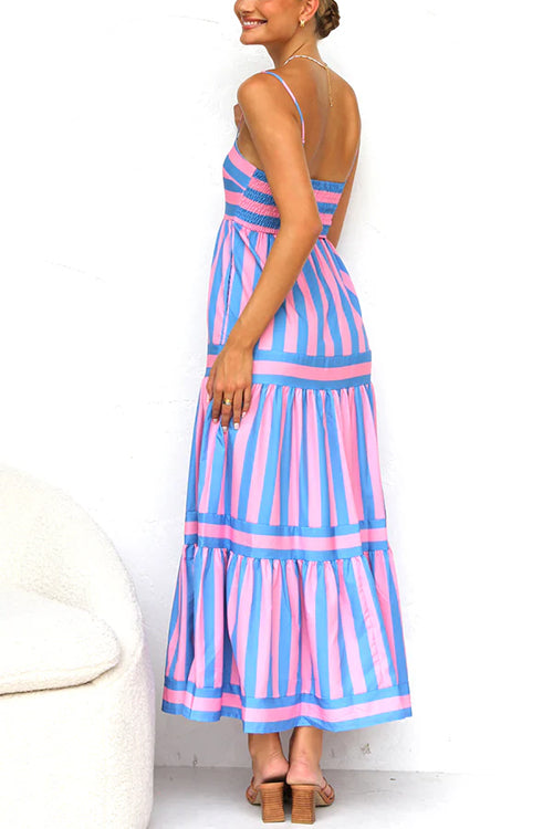 Adrielle Striped Maxi Dress