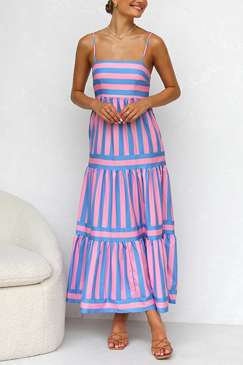 Adrielle Striped Maxi Dress