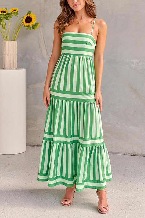 Adrielle Striped Maxi Dress