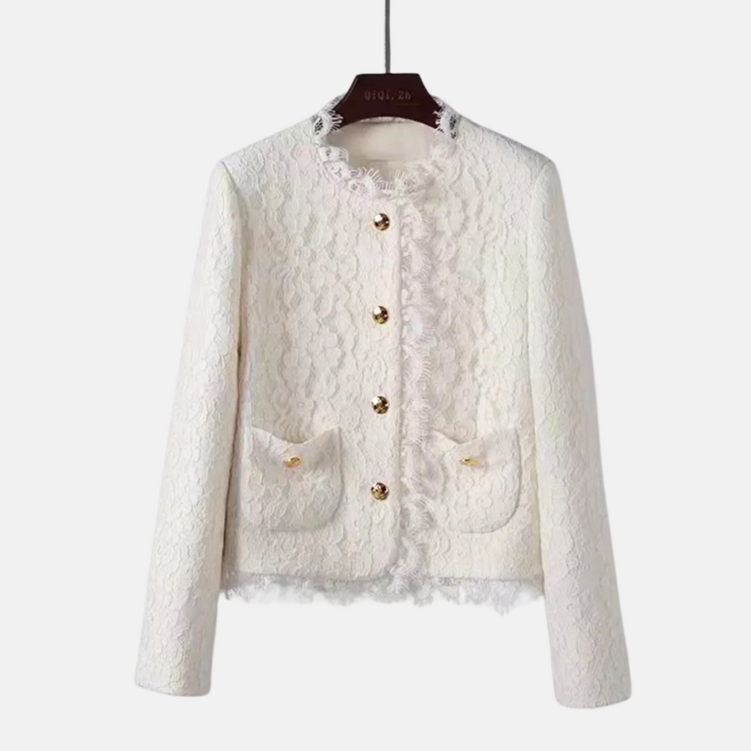 Linley Scalloped Lace Cropped Jacket