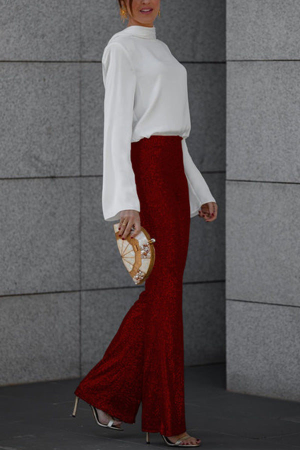 Aliz Sequin Flare Pants