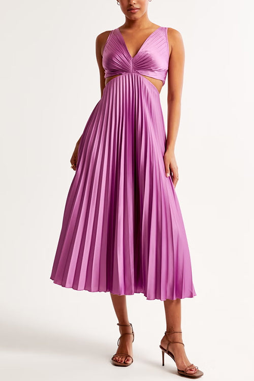 Annie Pleated Maxi Dress