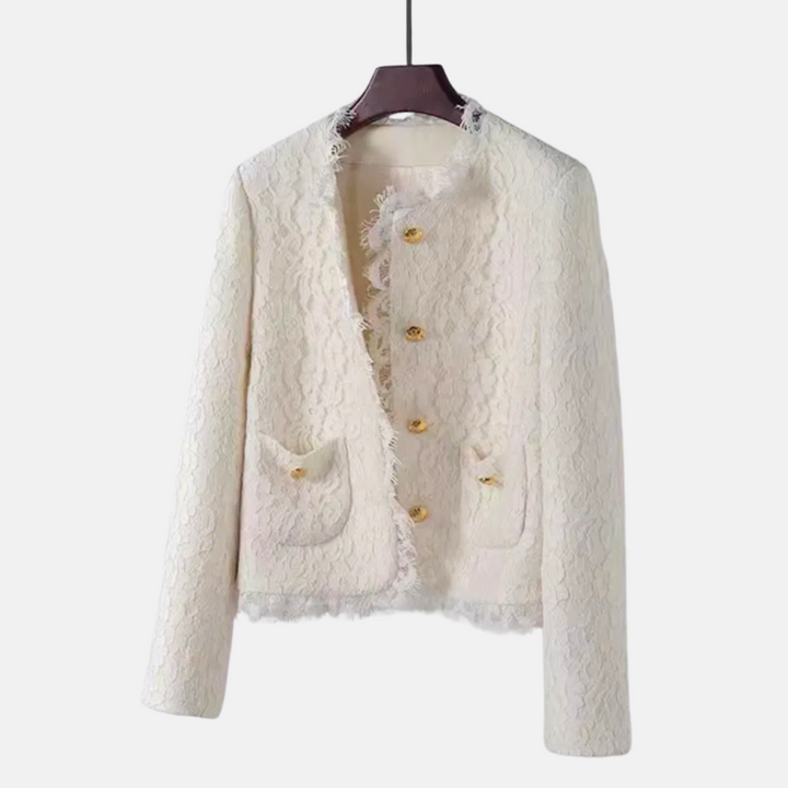 Linley Scalloped Lace Cropped Jacket