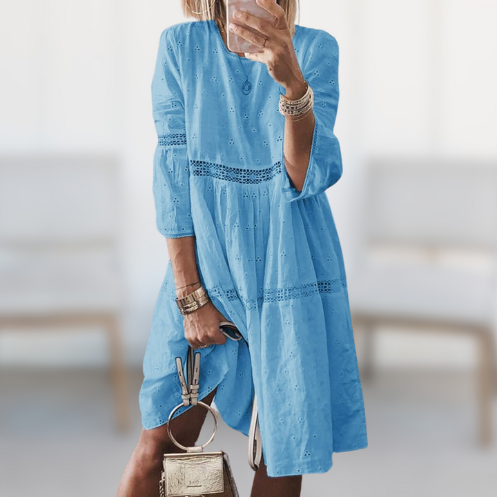 Tallie Eyelet Midi Dress