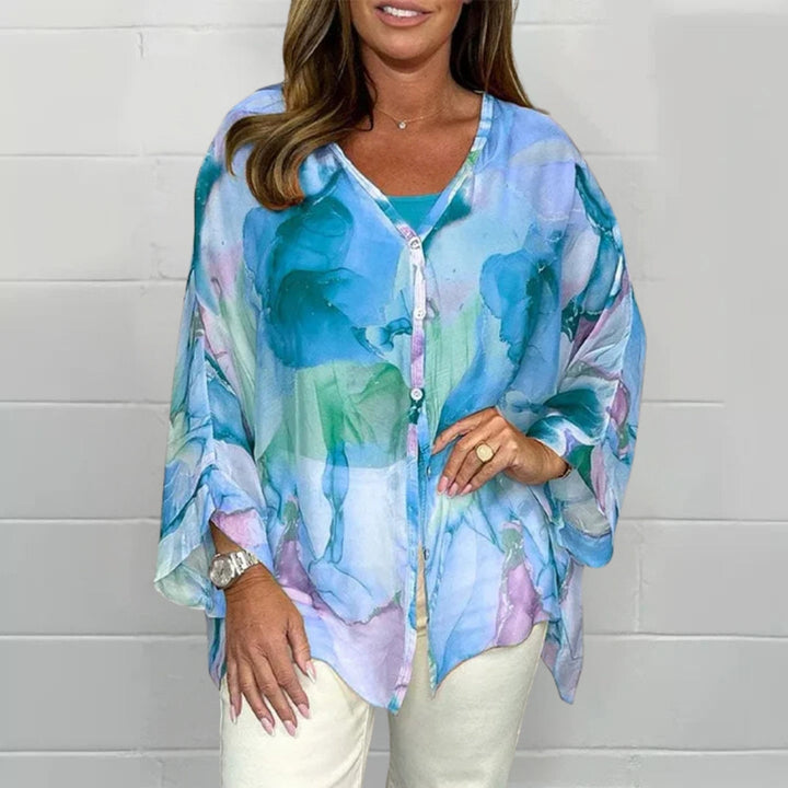 Ashleigh Lightweight Watercolour Blouse