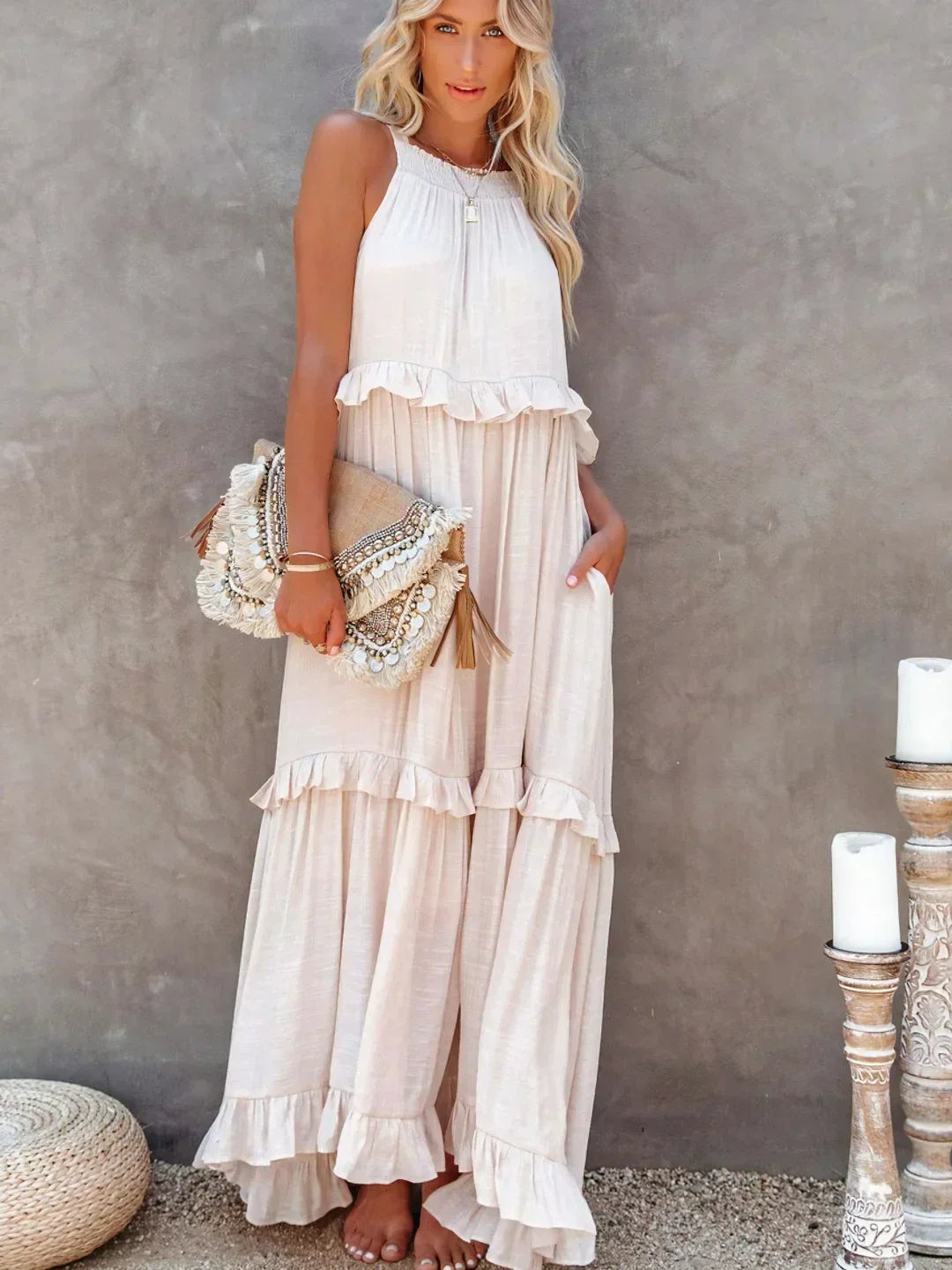 Rafa Tiered Ruffle Maxi Dress