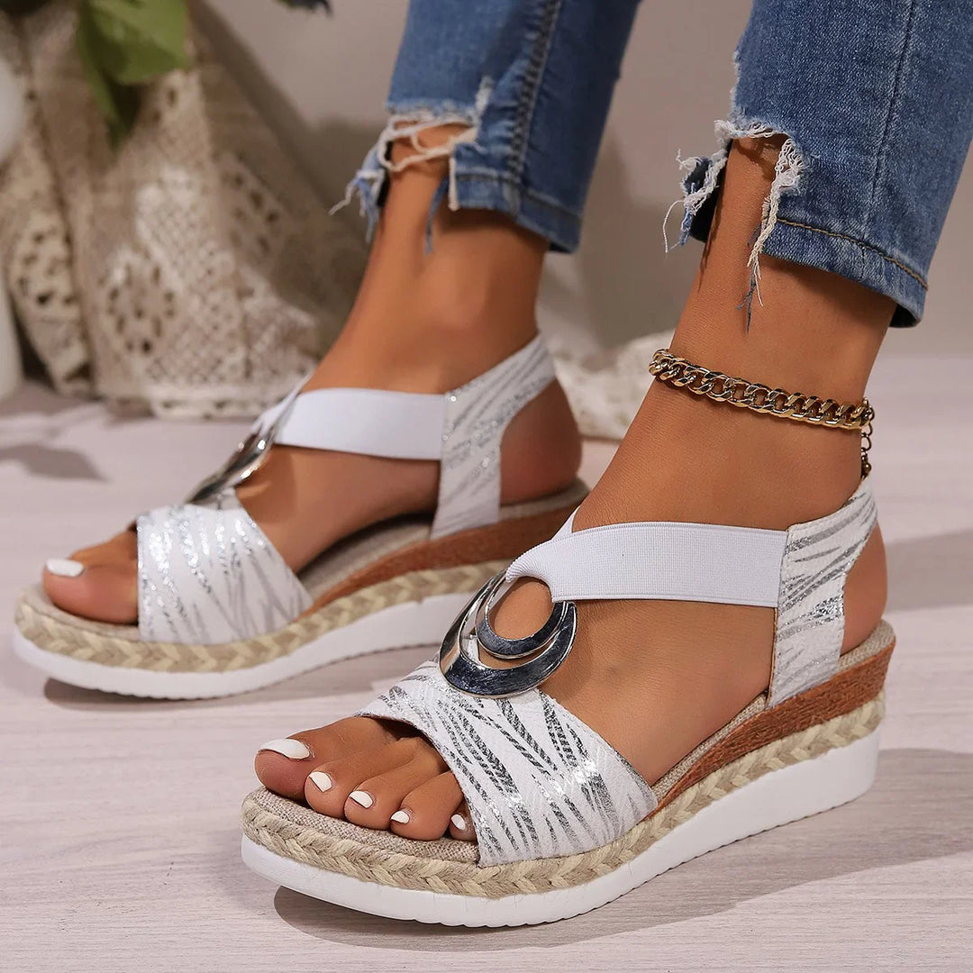 Nino Metallic Espadrille Sandals