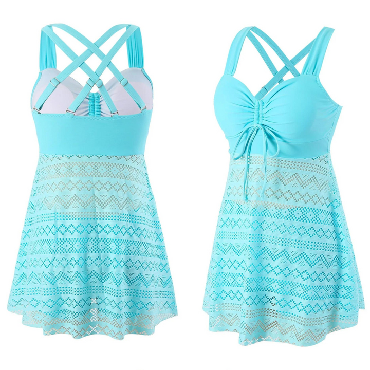 Federica Laser Cut Tankini Swimsuit