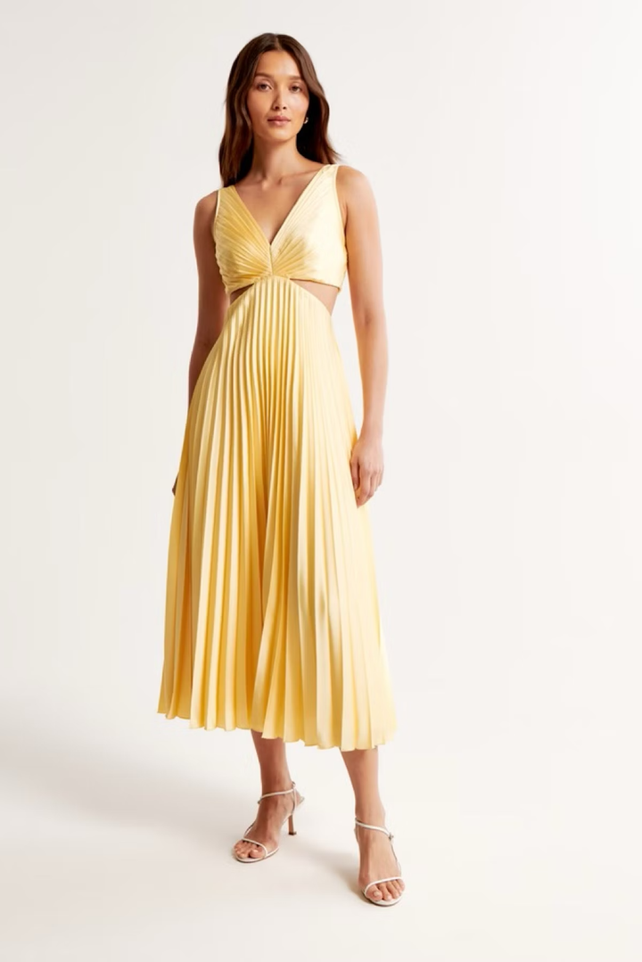 Annie Pleated Maxi Dress