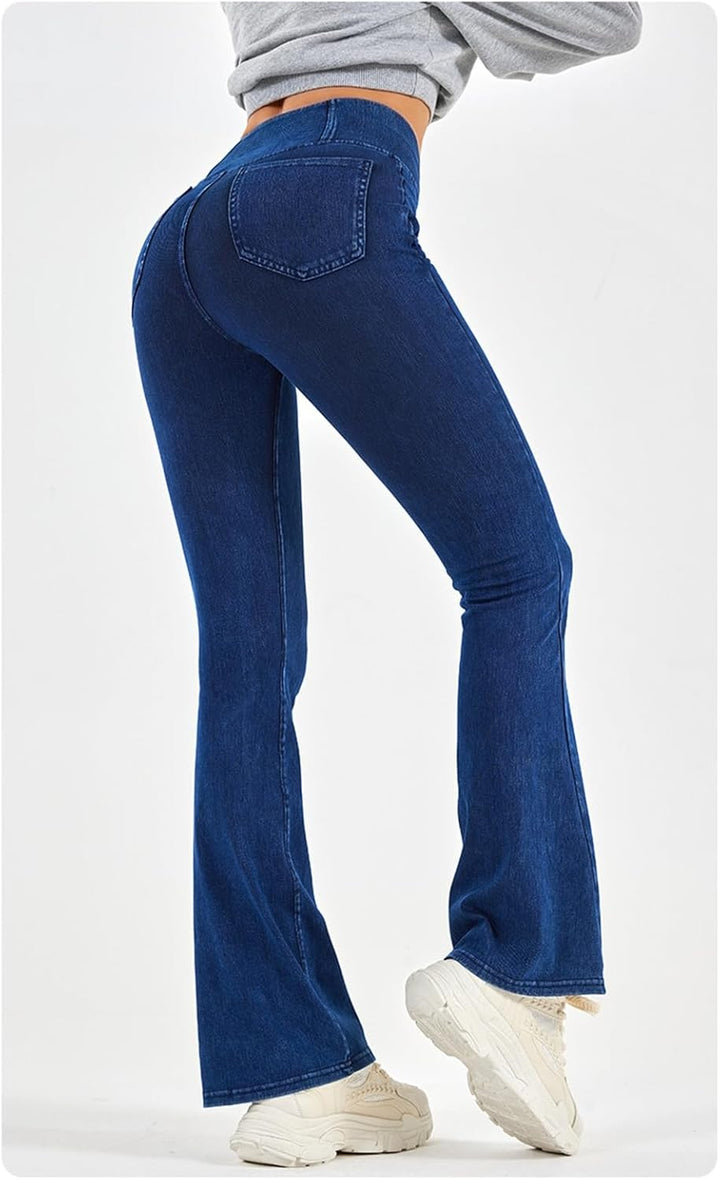 Myracle Sculpting Crossover Flare Jeans