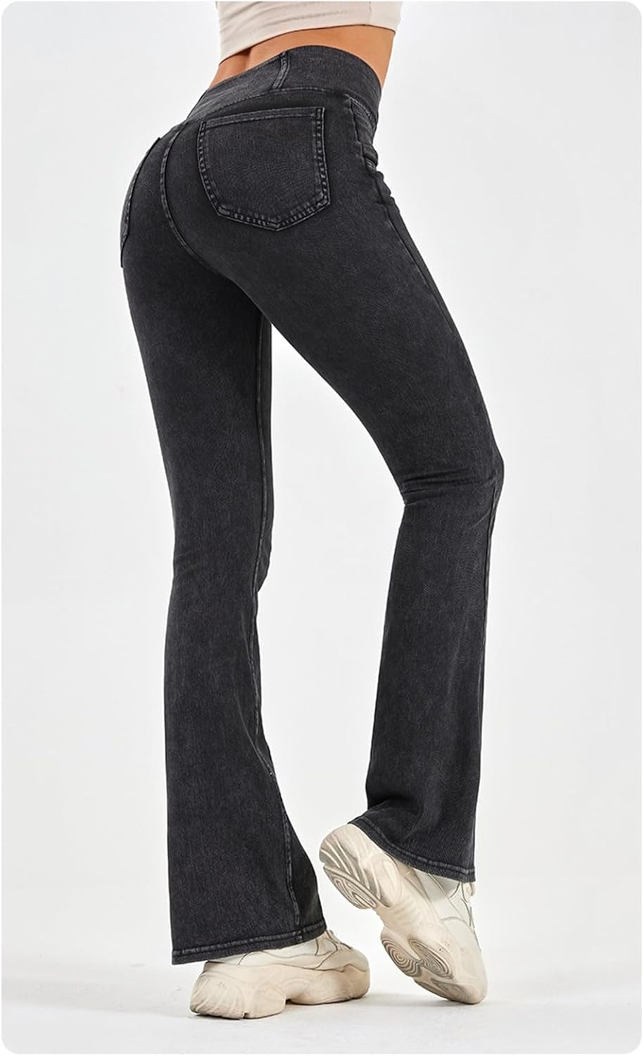 Myracle Sculpting Crossover Flare Jeans