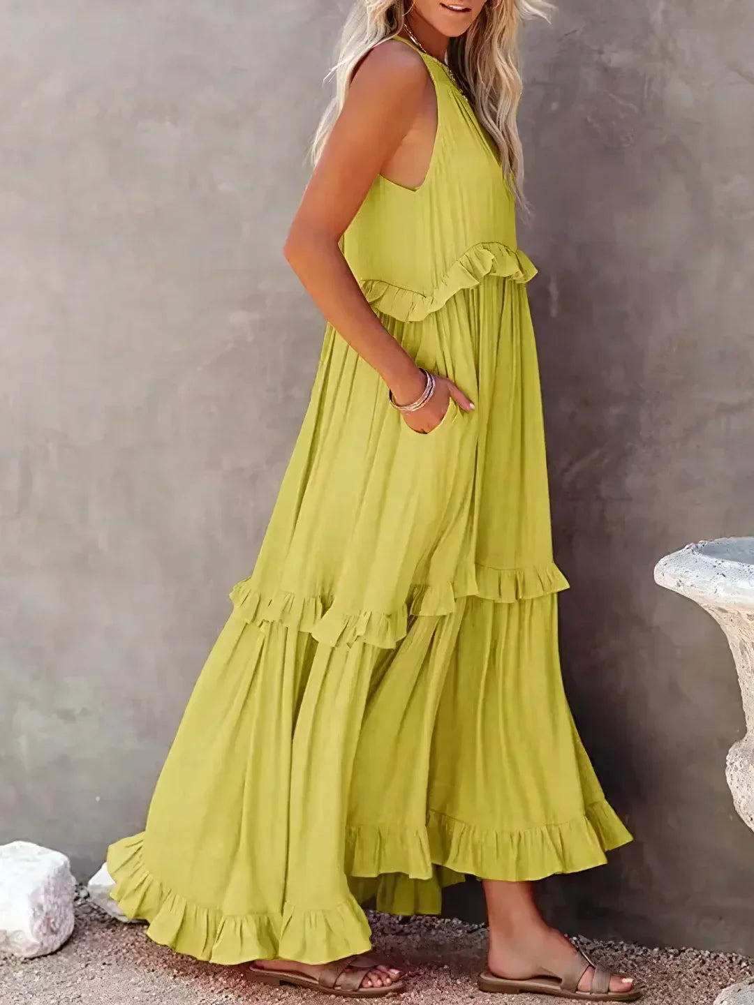 Rafa Tiered Ruffle Maxi Dress