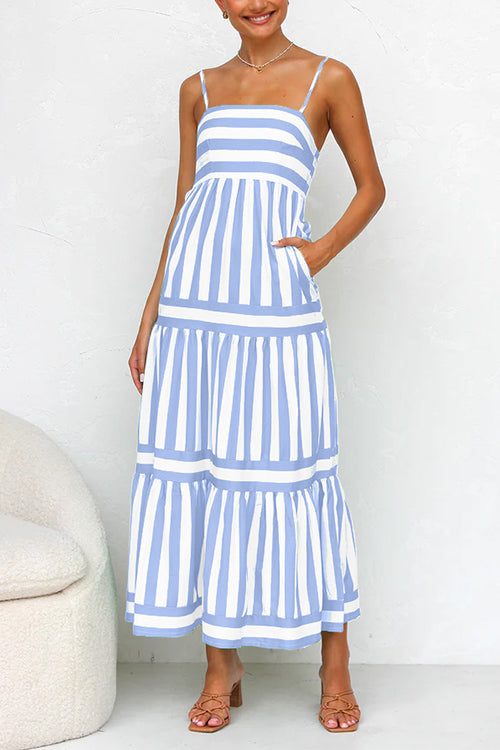 Adrielle Striped Maxi Dress