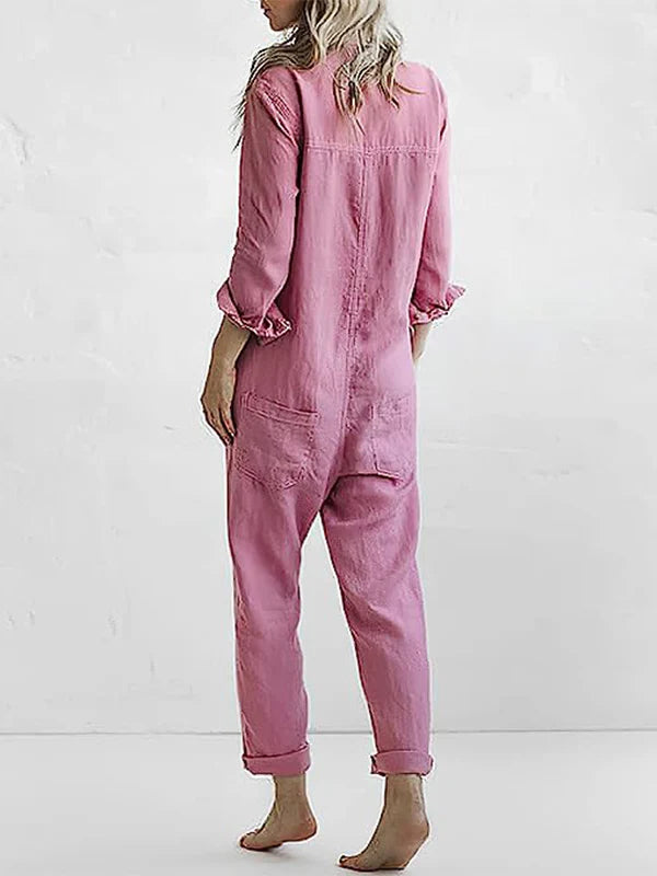 Gwen Long Sleeve Shirt Jumpsuit