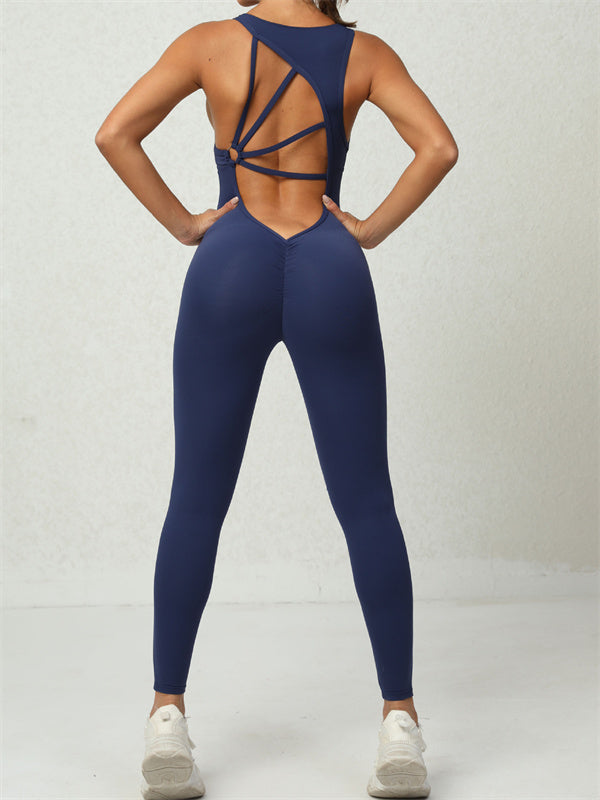 Alayna Strappy Open-Back Active Jumpsuit