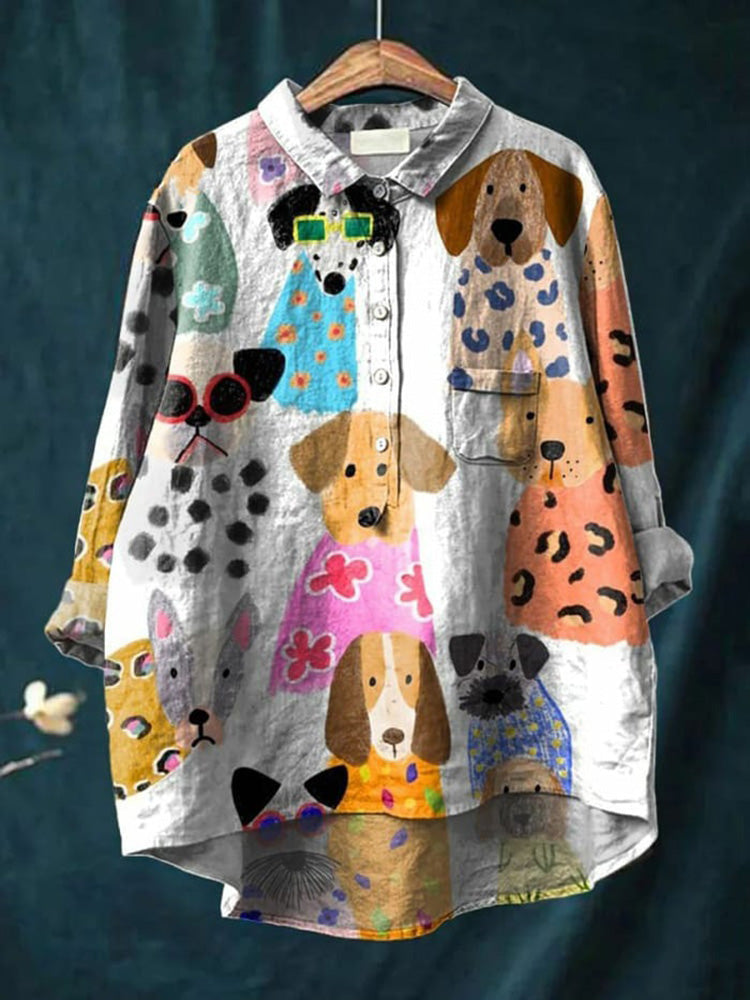 Mannie Otis Furry Friends Printed Shirt