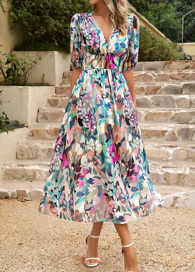 Keanna Floral Midi Dress