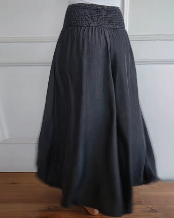 Damsel Smocked Wide-Leg Pants