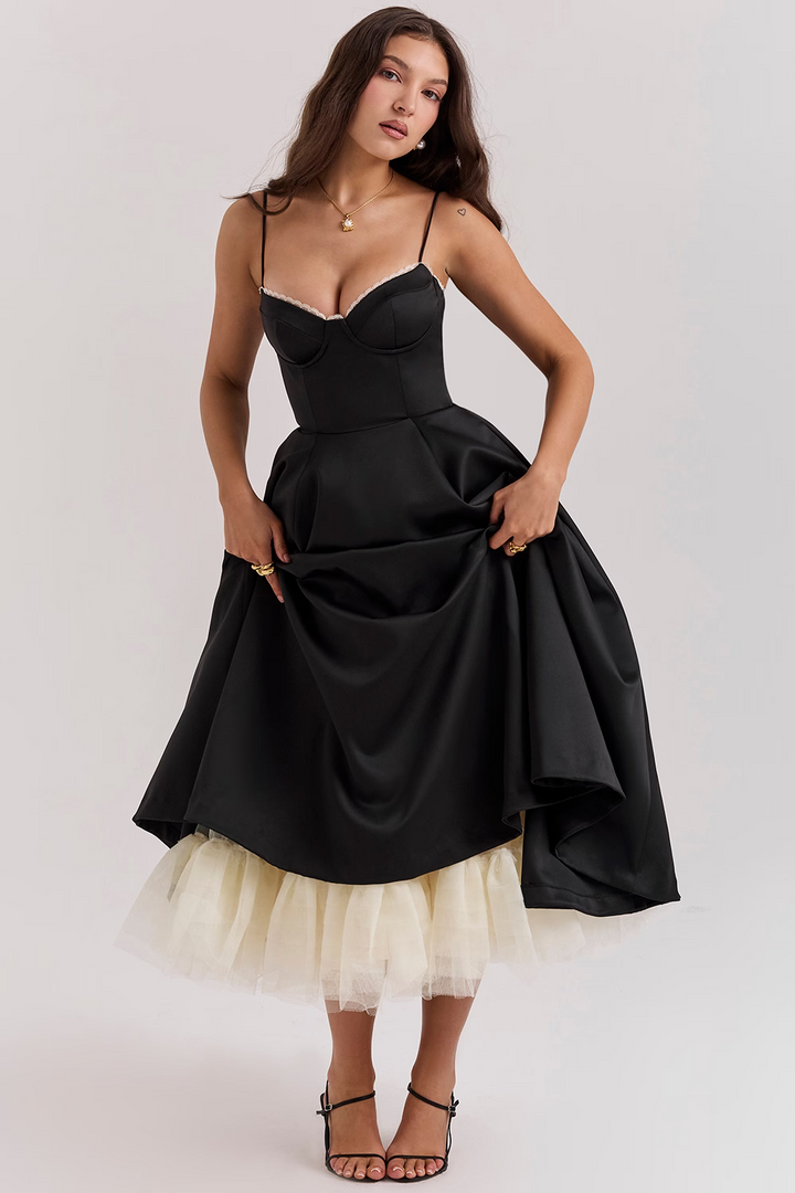 Daphne Sweetheart Bustier Midi Dress