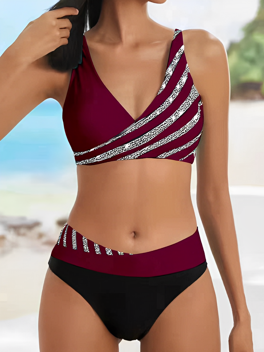 Thalassa Vibrant Stripe Bikini Set