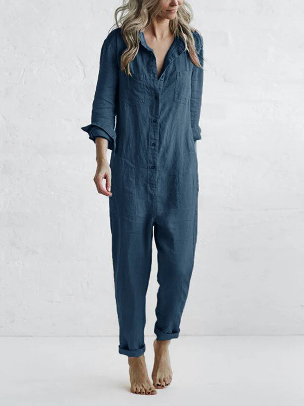 Gwen Long Sleeve Shirt Jumpsuit