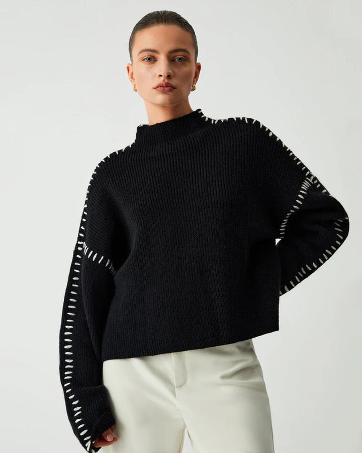 Maisie Contrast Stitch Knit Jumper