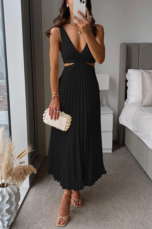 Annie Pleated Maxi Dress