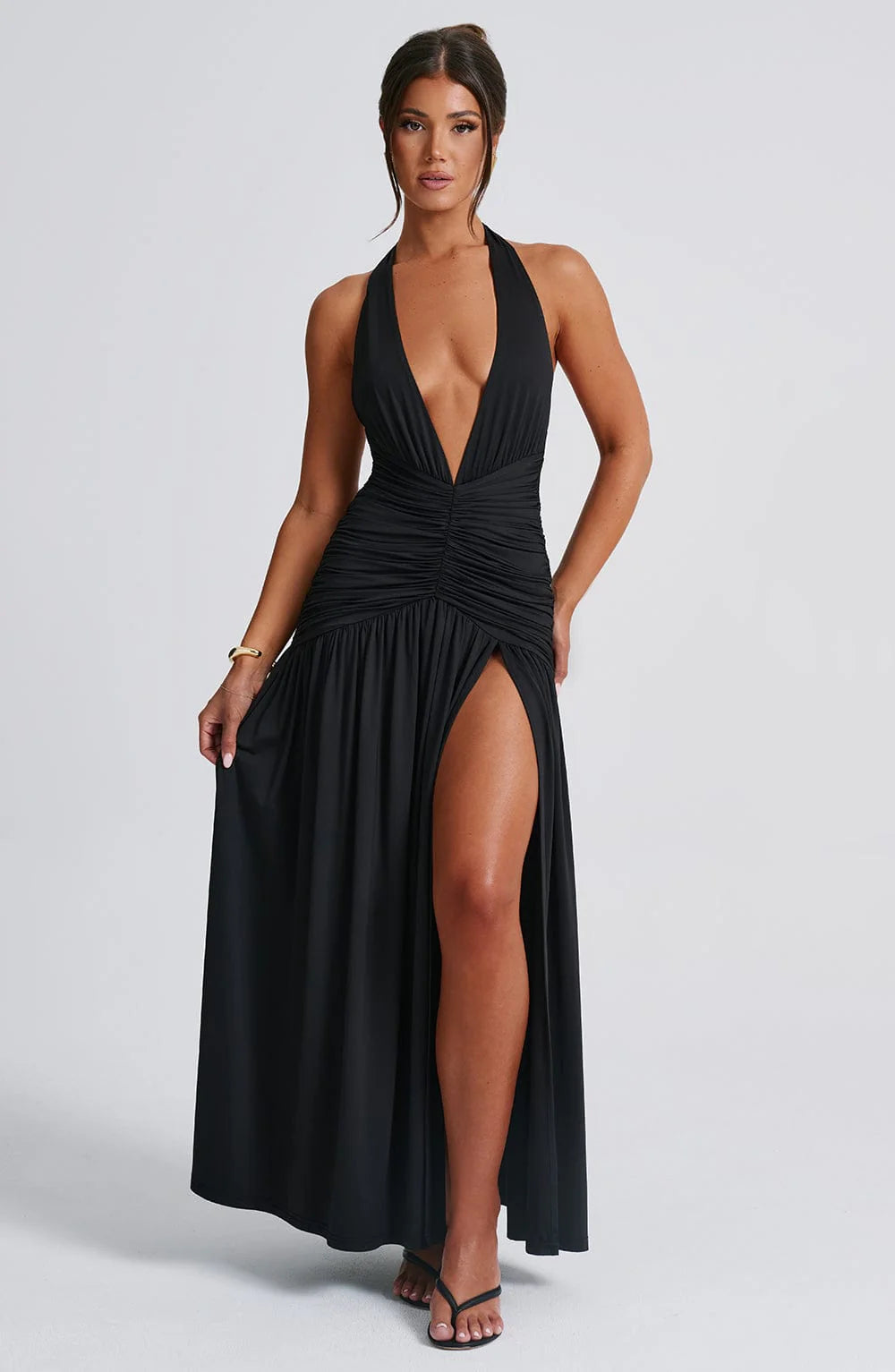 Carryn Plunging Maxi Dress