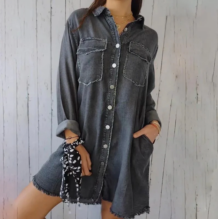 Cosette Longline Denim Shirt