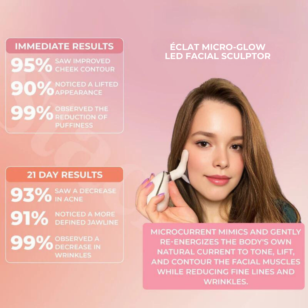 Éclat Micro-Glow Handheld LED Facial Sculptor - BUY 1 GET 1 FREE