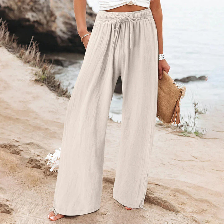 Sundara Drawstring Wide-Leg Pants