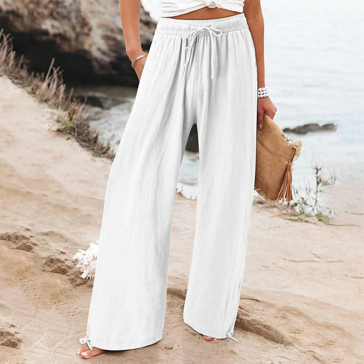 Sundara Drawstring Wide-Leg Pants