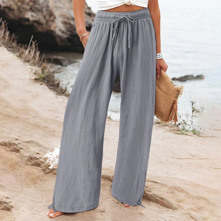 Sundara Drawstring Wide-Leg Pants