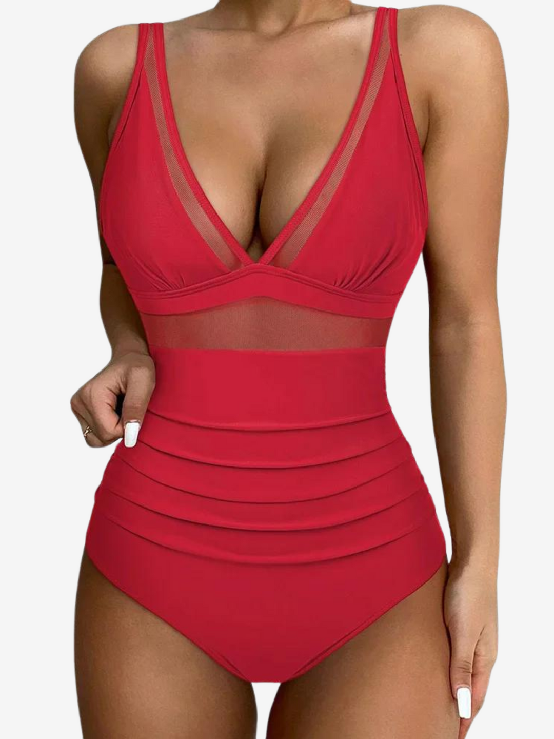 Gracelia Mesh Panel Swimsuit