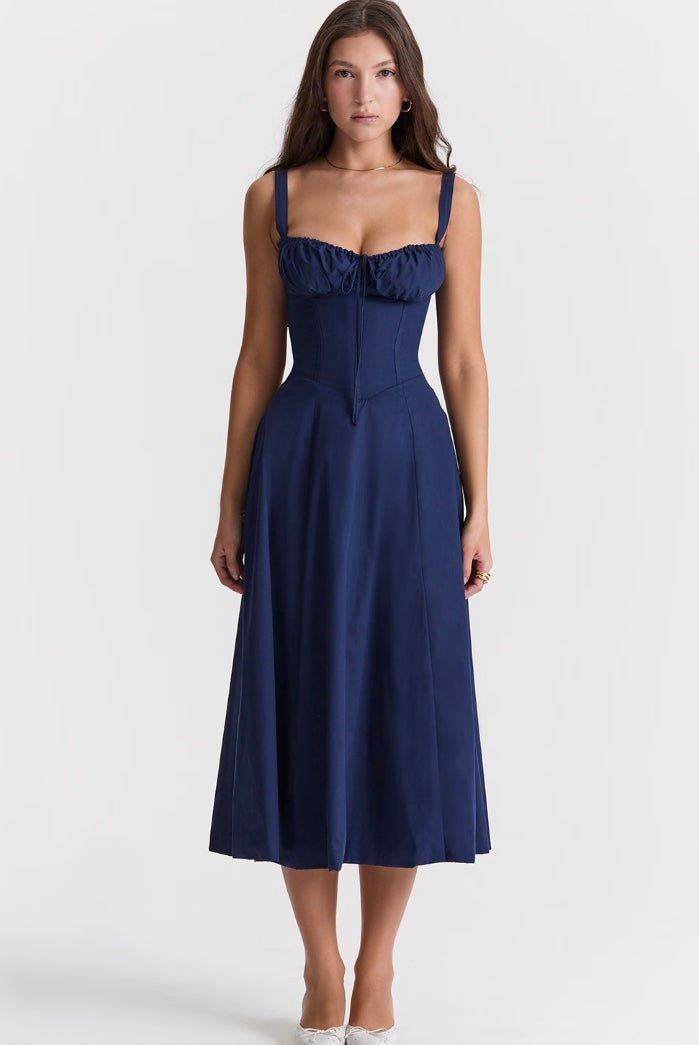 Eloise Bustier Midi Dress