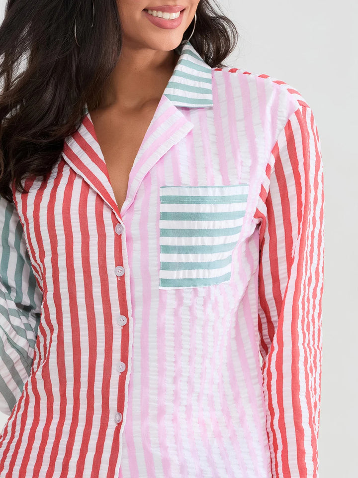 Hattie Stripe Pyjama Set