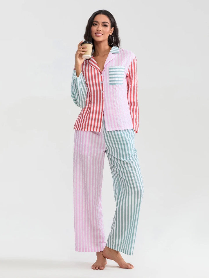 Hattie Stripe Pyjama Set