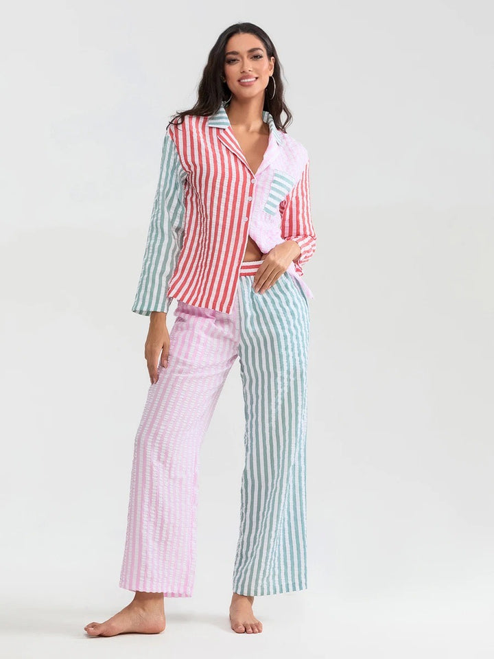 Hattie Stripe Pyjama Set