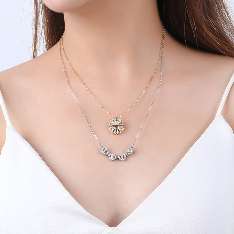 The Clover Necklace with Convertible Pendant