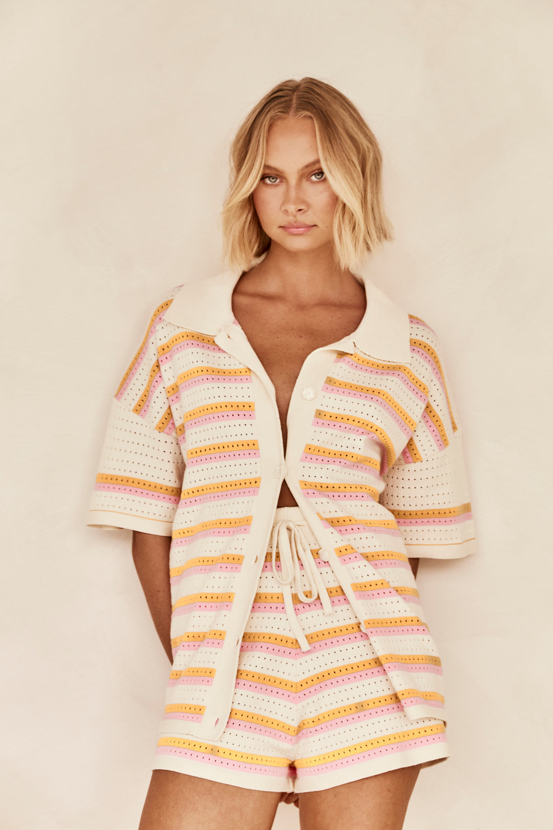 Winnie Striped Knit Two-Piece Set