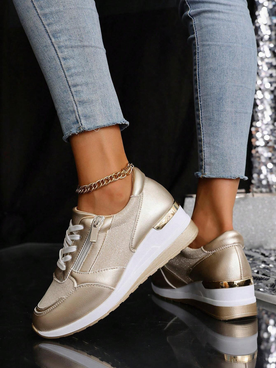 Camilla Metallic Sneakers