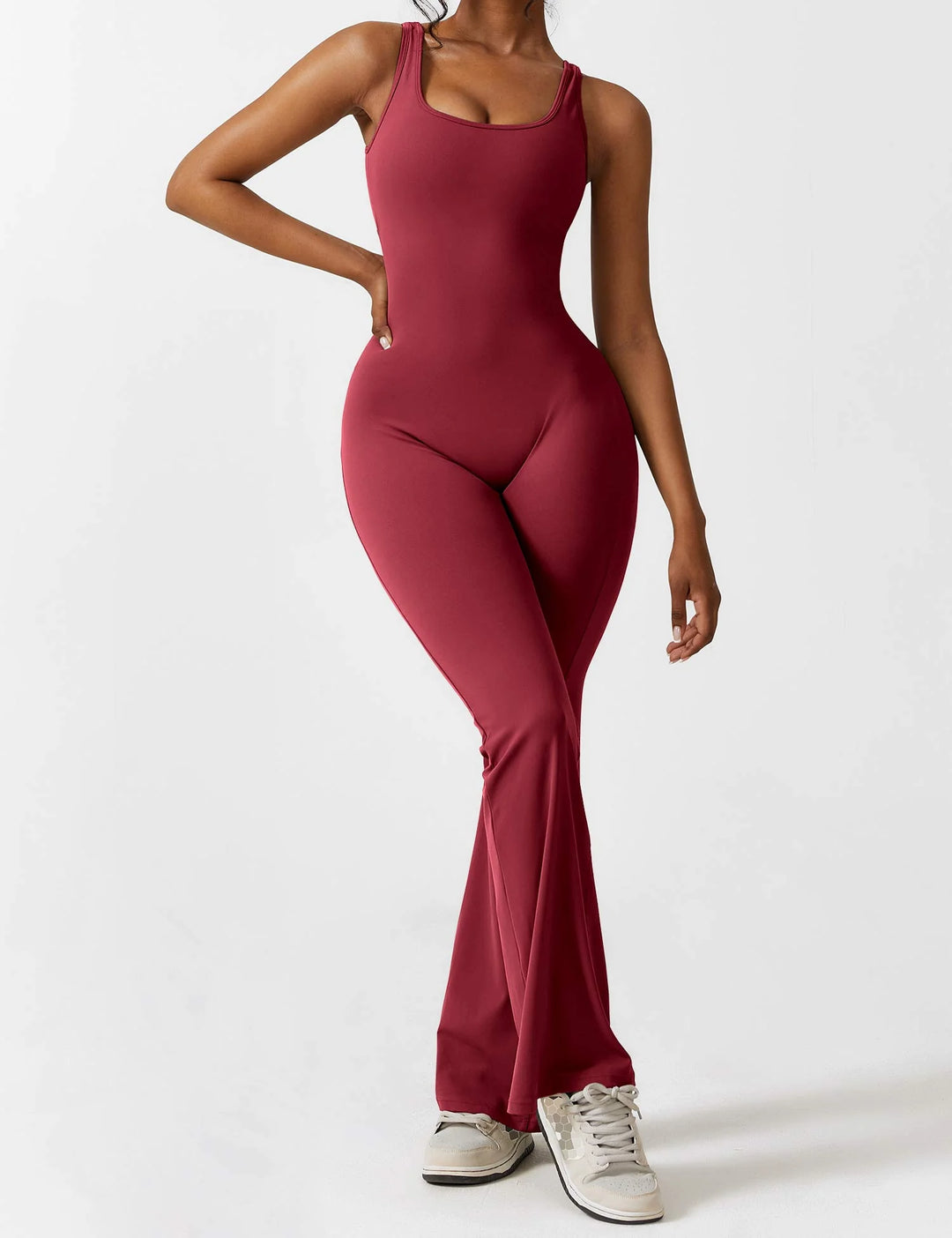 Marla Flared Scrunch Jumpsuit